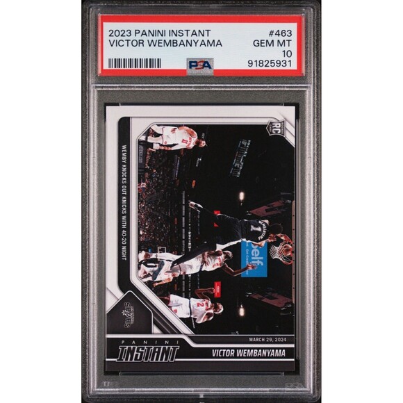 Victor Wembanyama 2023-24 Panini #463 NBA Rookie Card 1 of 2701 PSA 10 Gem Mint - Picture 1 of 2